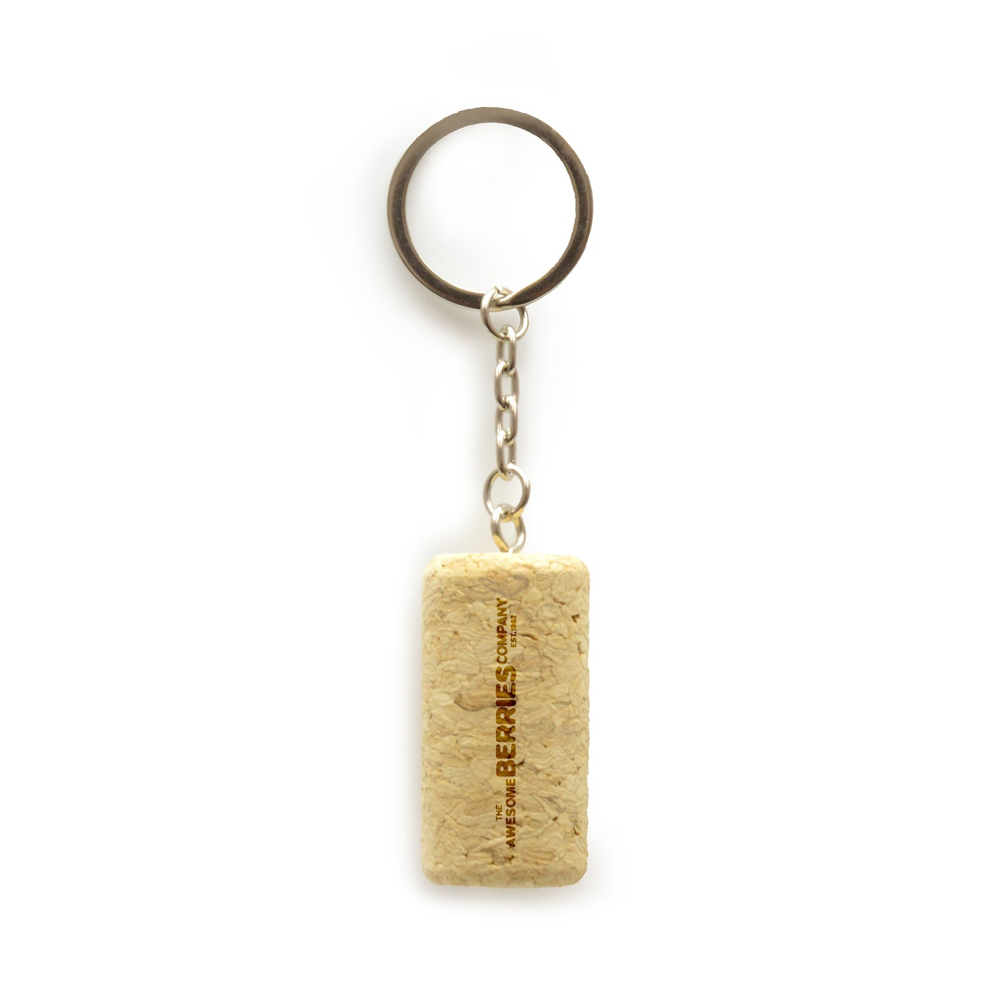 Promotional Cylinder Cork Keyring